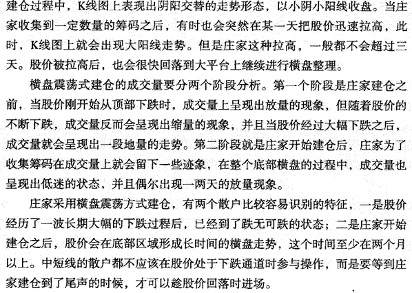 庄家建仓的方式