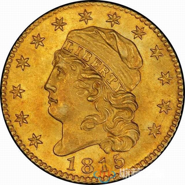 1815年美国自由帽半鹰金币
