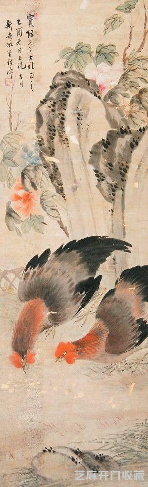 中国近代著名画家程璋花鸟作品欣赏