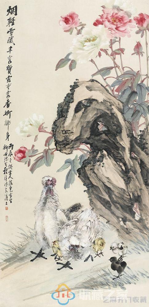 中国近代著名画家程璋花鸟作品欣赏