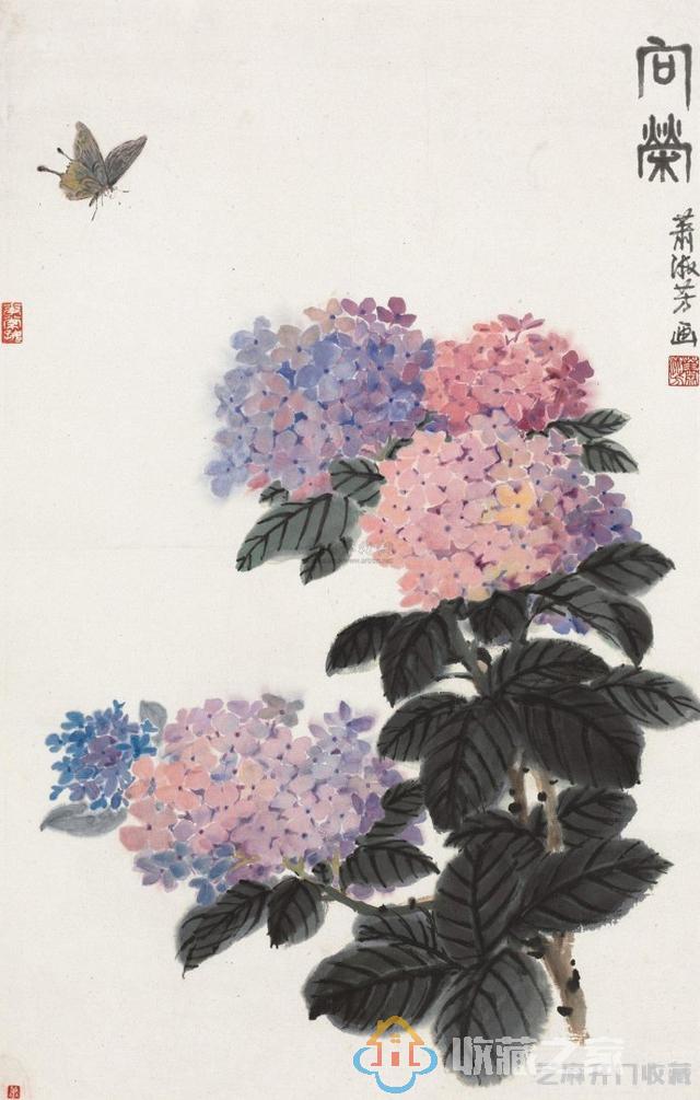当代著名的花卉画家萧淑芳作品欣赏