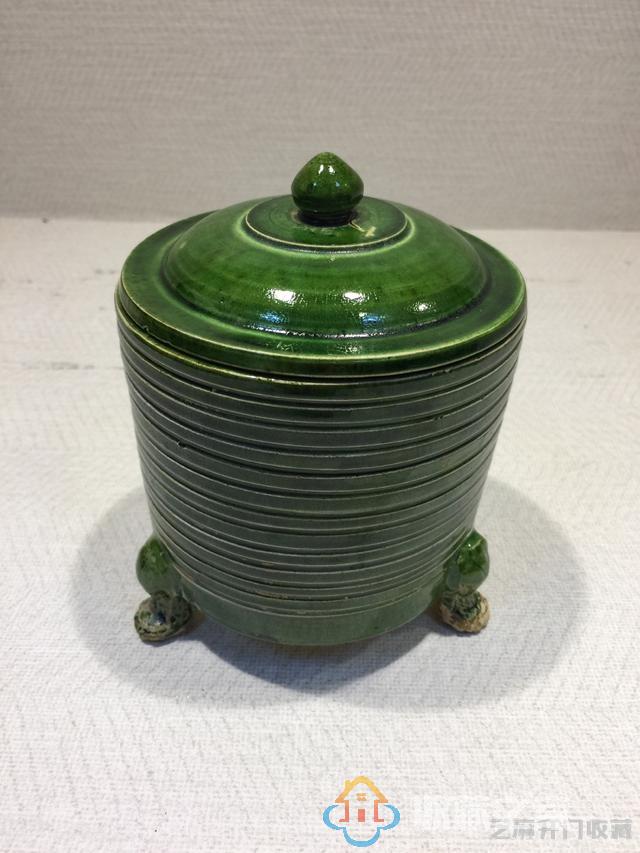 唐代绿釉茶叶旋纹罐是实用器吗？