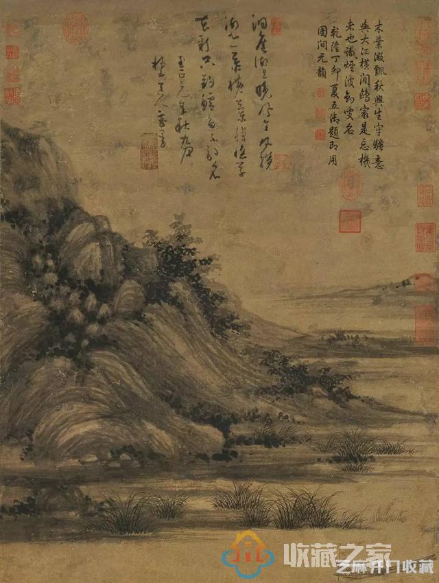 不容错过的中国名画——元·吴镇《洞庭渔隐图》