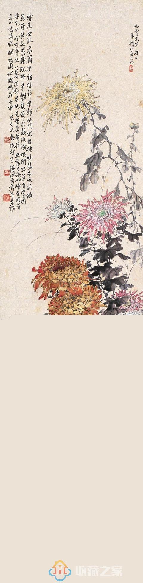 钱松喦花鸟作品欣赏