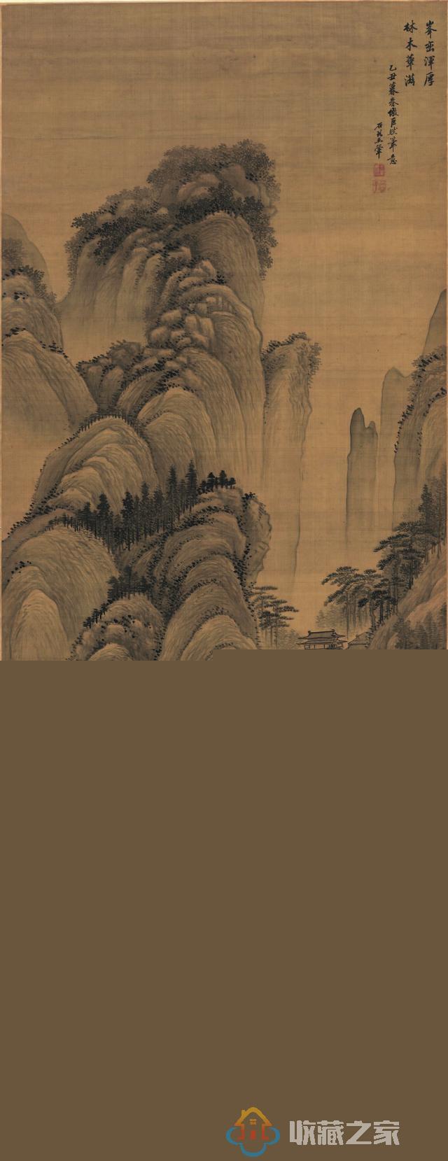 清王翚《仿巨然山水图》